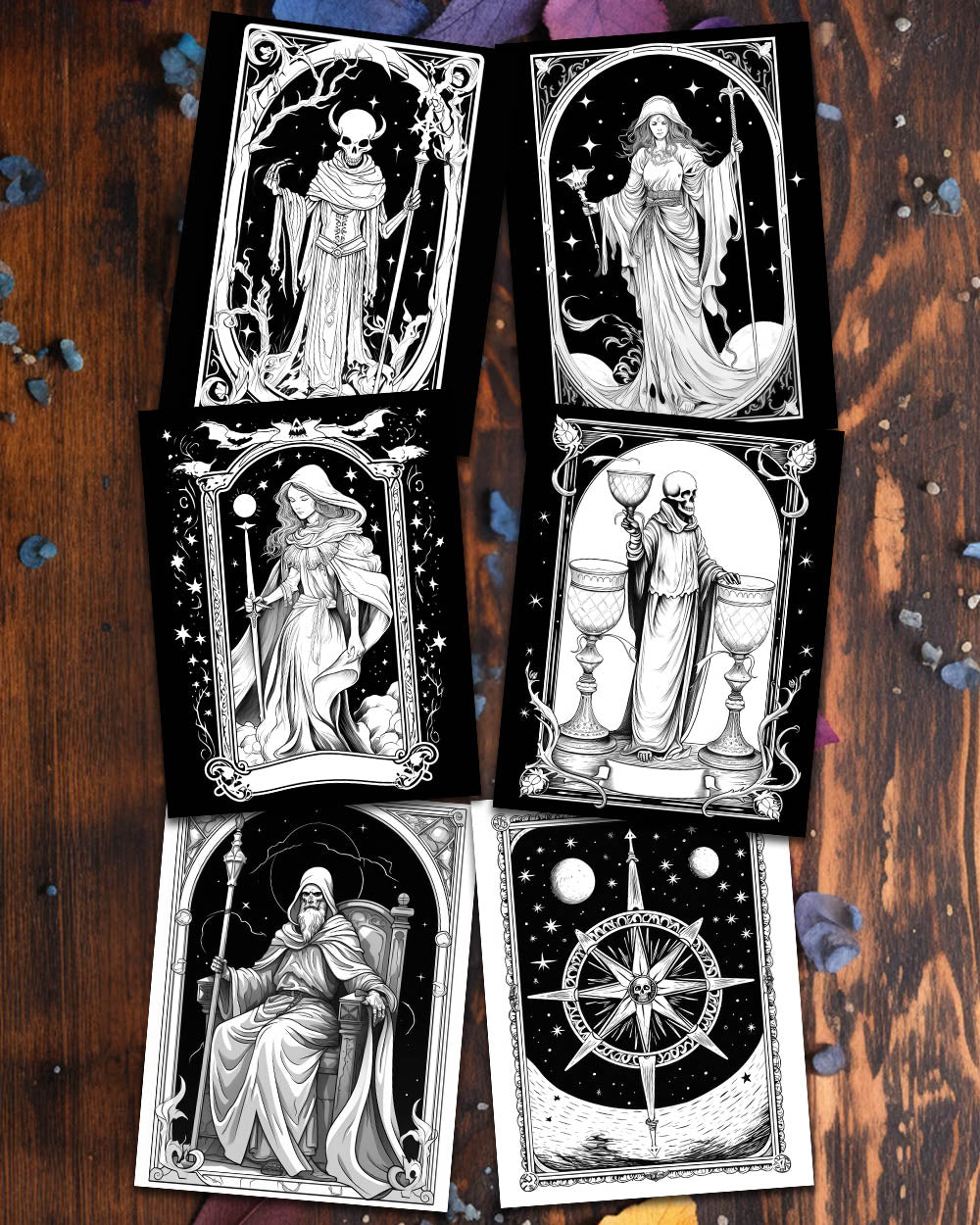 Arcane Tarot: A Mystifying Tarot Coloring Book for Adults with Victorian Inspired Poems