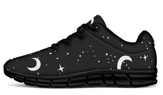 MoonDust Athletic Sneakers - Exercise Shoes for Running Walking Gothic Green Witch Streetwear