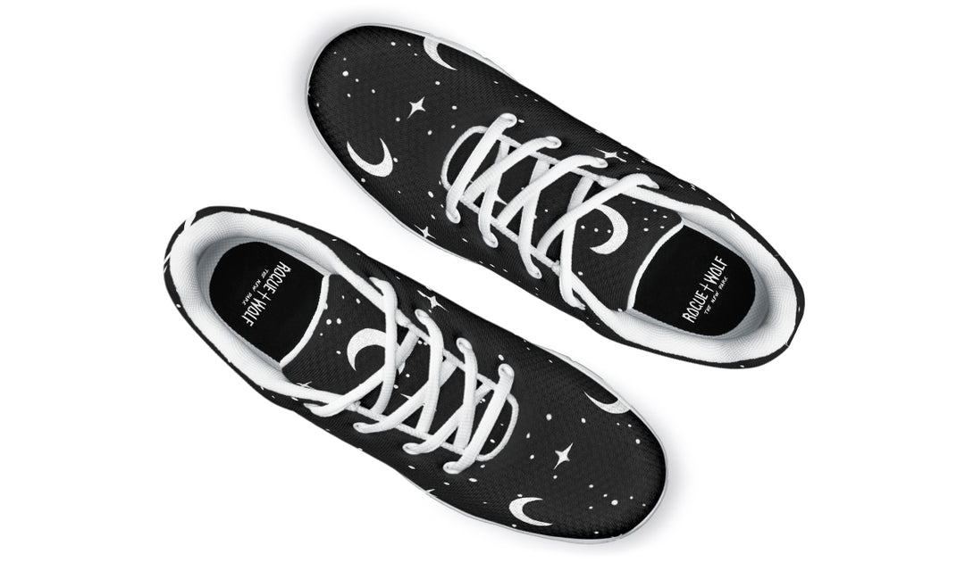MoonDust Athletic Sneakers - Exercise Shoes for Running Walking Gothic Green Witch Streetwear