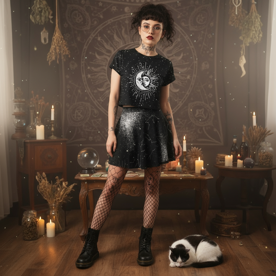 Astral Short Sleeve Crop Top