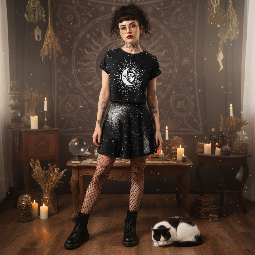 Astral Short Sleeve Crop Top