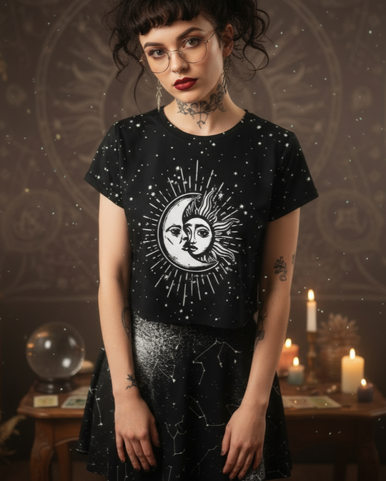 Astral Short Sleeve Crop Top