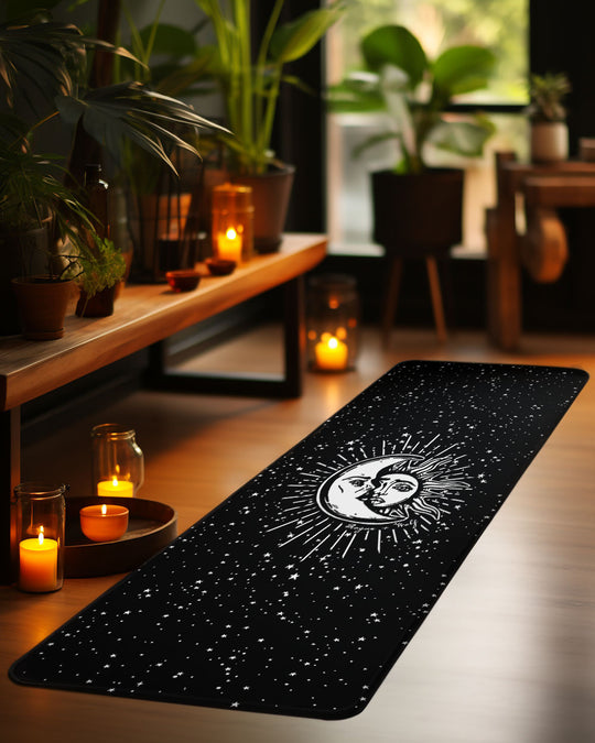 Astral Yoga Mat - Witchy, Goth & Dark Academia Style Sports Accessory - Alternative Occult Ethical Home Decor - On Demand Eco-friendly Sustainable Product