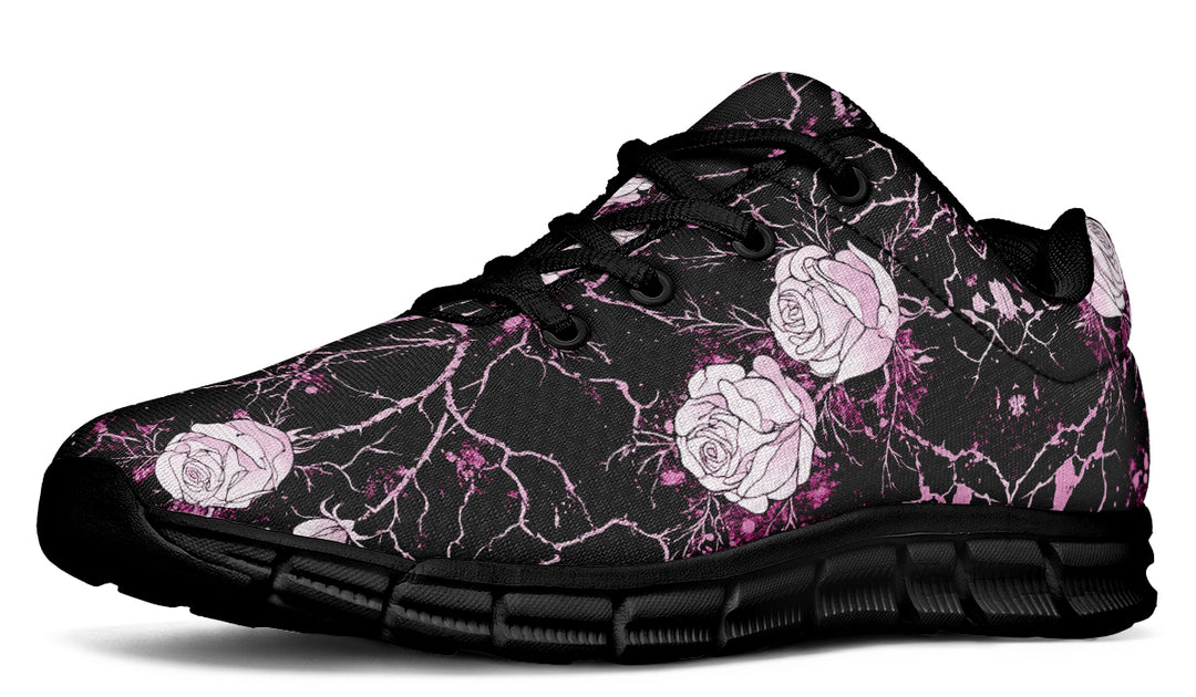 Amethyst Kintsugi Rose Athletic Sneakers - Light Breathable and Comfortable Sports Shoes with Anti-Slip Soles