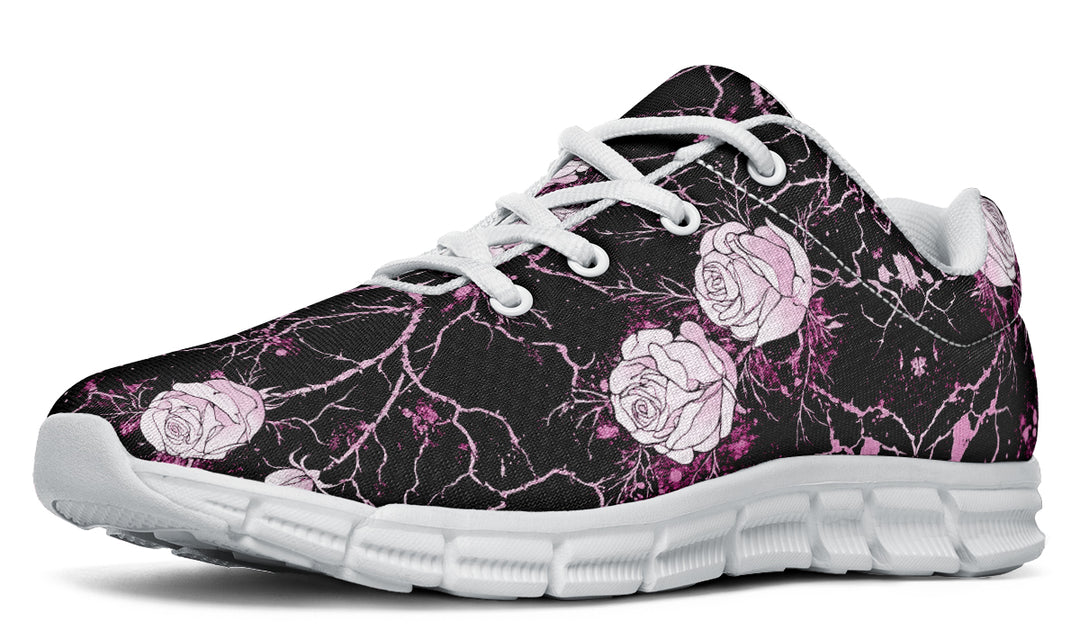 Amethyst Kintsugi Rose Athletic Sneakers - Light Breathable and Comfortable Sports Shoes with Anti-Slip Soles