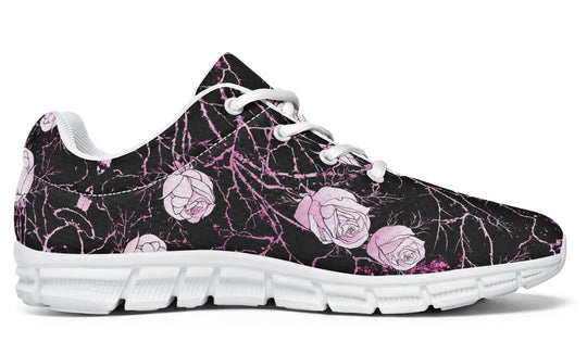 Amethyst Kintsugi Rose Athletic Sneakers - Light Breathable and Comfortable Sports Shoes with Anti-Slip Soles