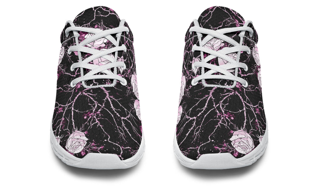 Amethyst Kintsugi Rose Athletic Sneakers - Light Breathable and Comfortable Sports Shoes with Anti-Slip Soles