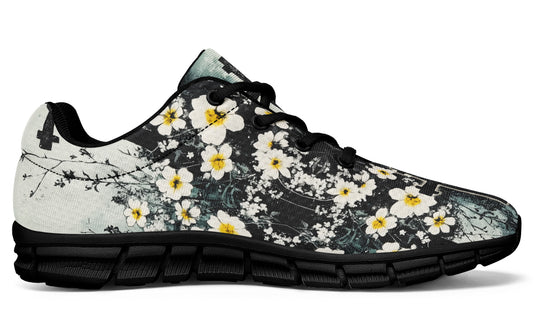 Mourning Petals Athletic Sneakers - Light Breathable and Comfortable Sports Shoes with Anti-Slip Soles