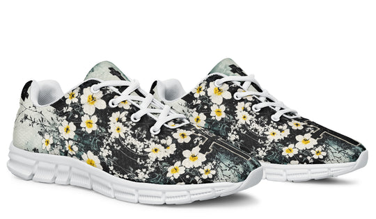 Mourning Petals Athletic Sneakers - Light Breathable and Comfortable Sports Shoes with Anti-Slip Soles