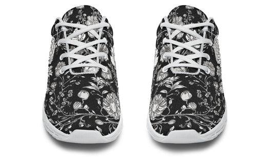 Noir Bouquet Athletic Sneakers - Light Breathable and Comfortable Sports Shoes with Anti-Slip Soles