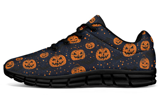 Pumpkin Party Athletic Sneakers - Light Breathable and Comfortable Sports Shoes with Anti-Slip Soles