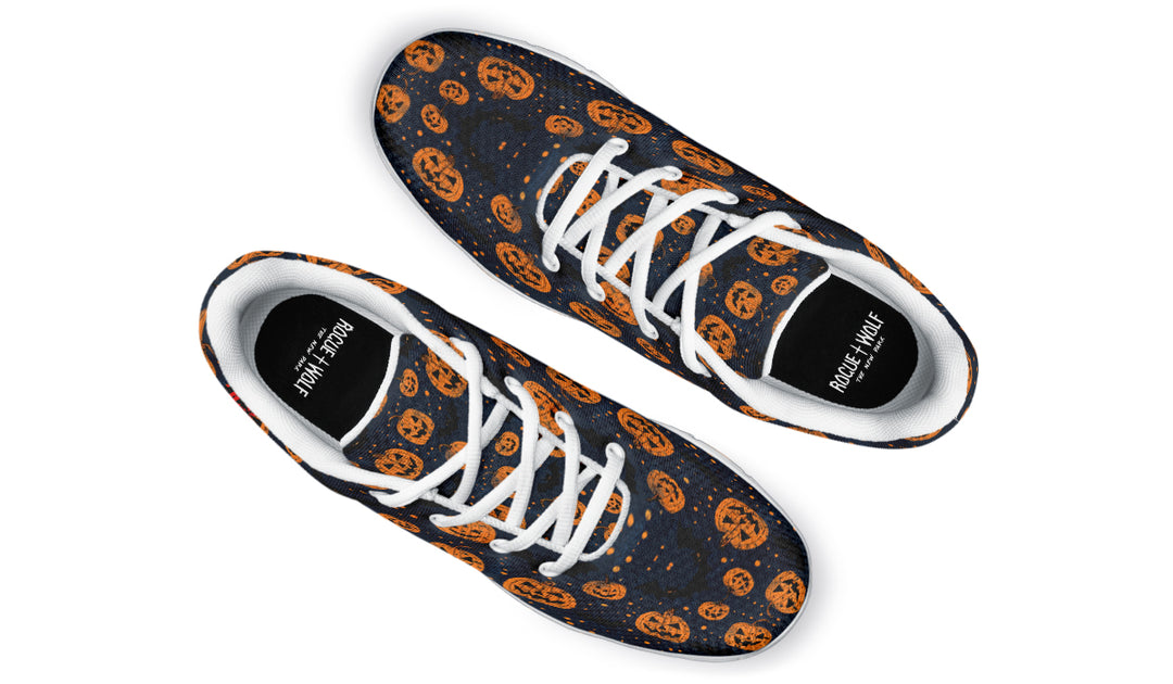 Pumpkin Party Athletic Sneakers - Light Breathable and Comfortable Sports Shoes with Anti-Slip Soles