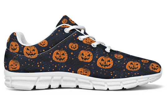 Pumpkin Party Athletic Sneakers - Light Breathable and Comfortable Sports Shoes with Anti-Slip Soles