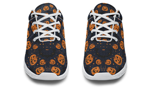 Pumpkin Party Athletic Sneakers - Light Breathable and Comfortable Sports Shoes with Anti-Slip Soles