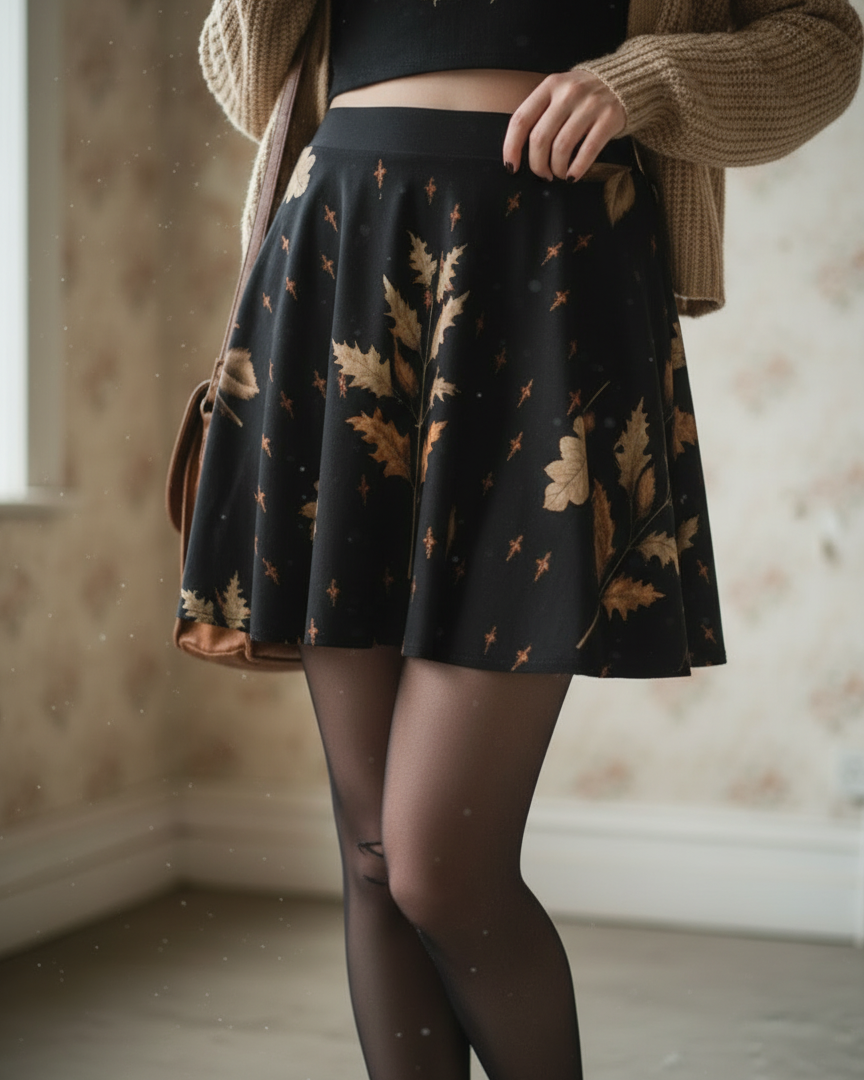 Autumn Memoir Skater Skirt