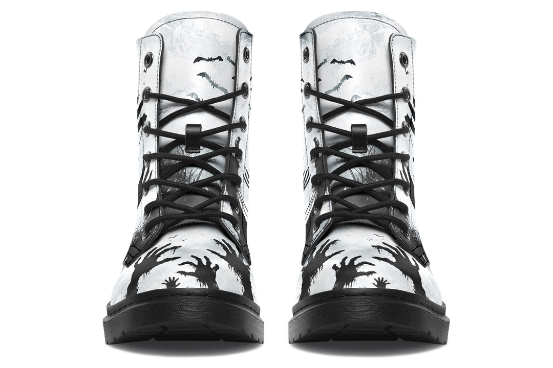 Awakened Boots - Vegan Leather Doc-Style Boots with Durable Stitched on Soles