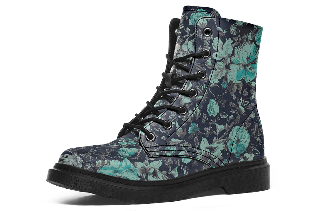 Azure Vintage Peonies Boots