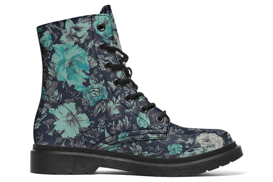 Azure Vintage Peonies Boots