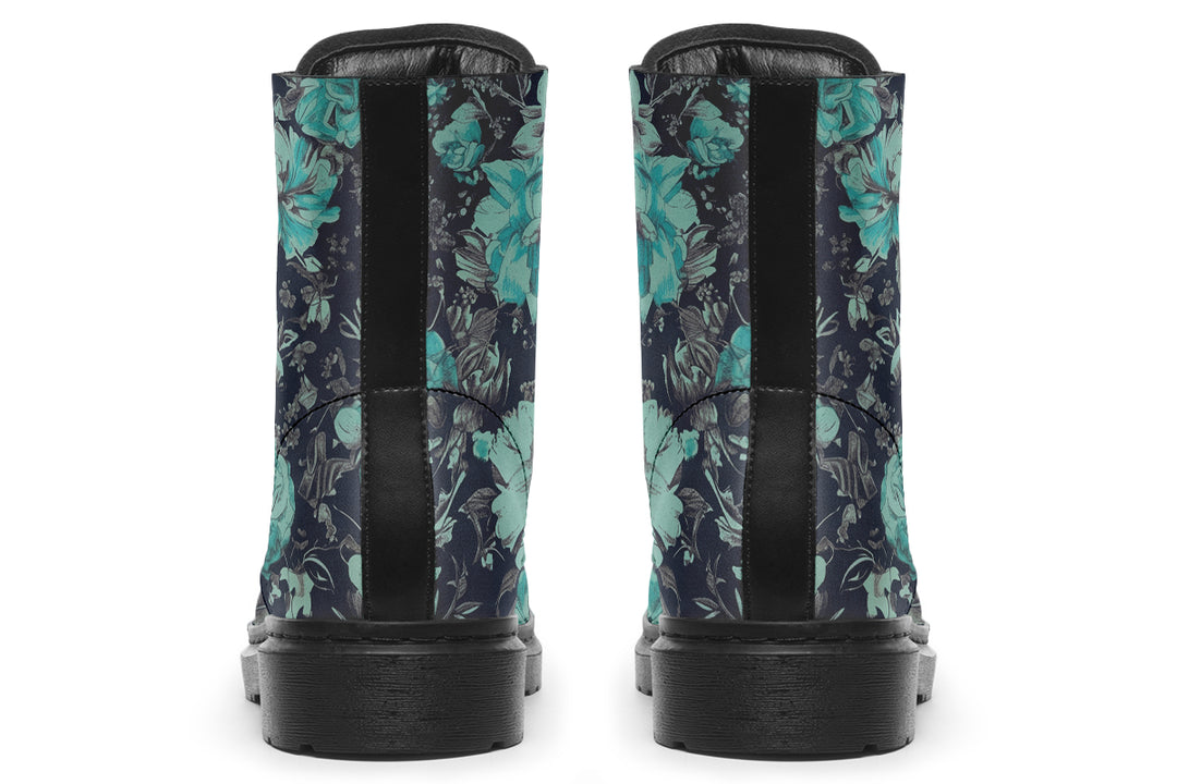 Azure Vintage Peonies Boots