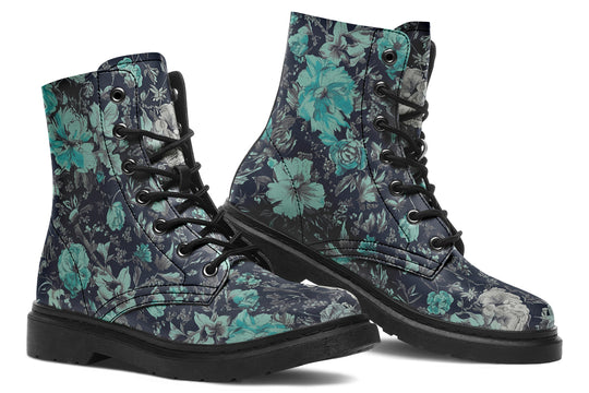 Azure Vintage Peonies Boots