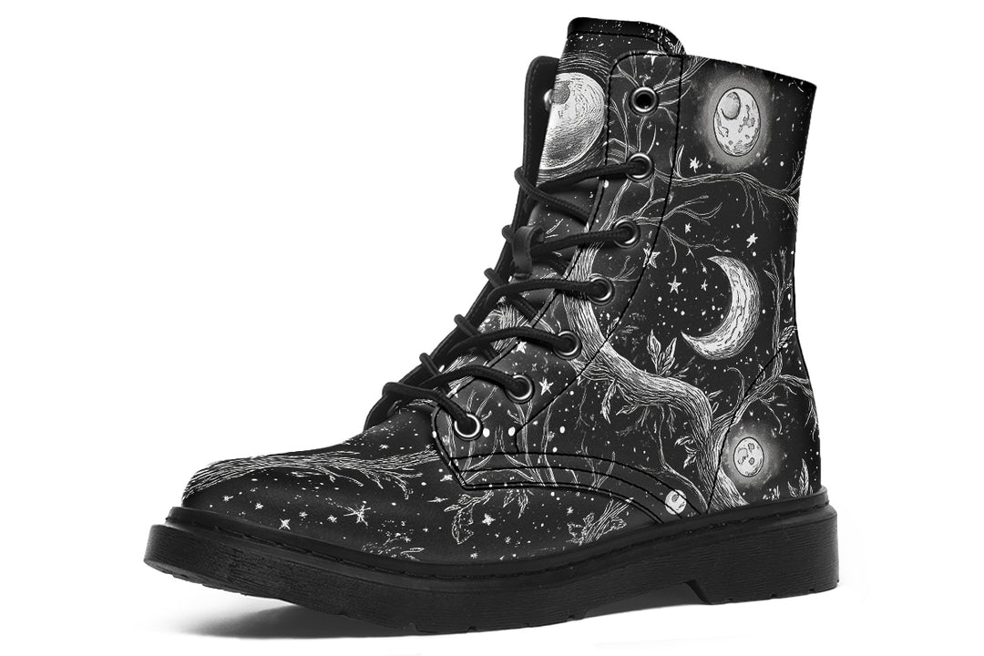Black Waning Tree Boots