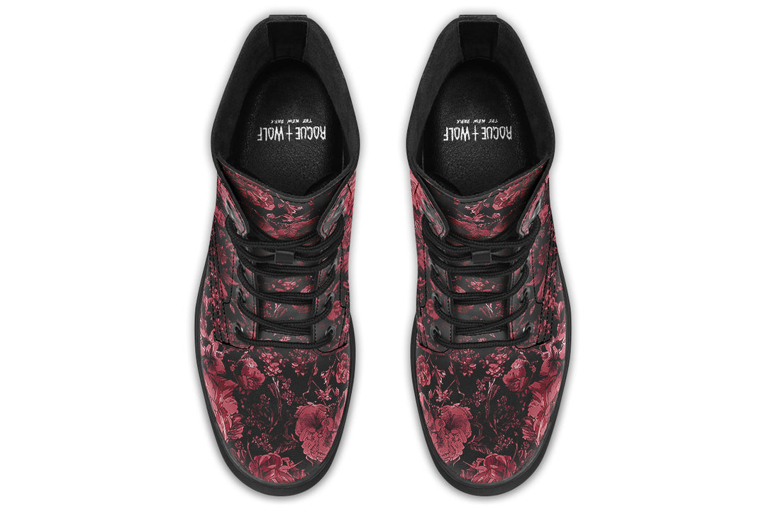 Blood Vintage Peonies Boots