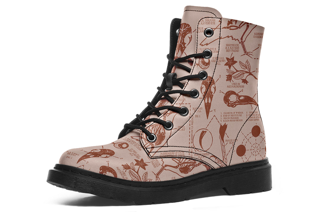 Blush Raven Study Boots