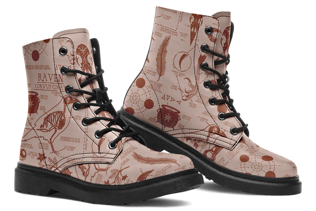 Blush Raven Study Boots