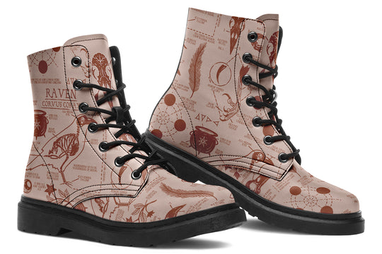Blush Raven Study Boots