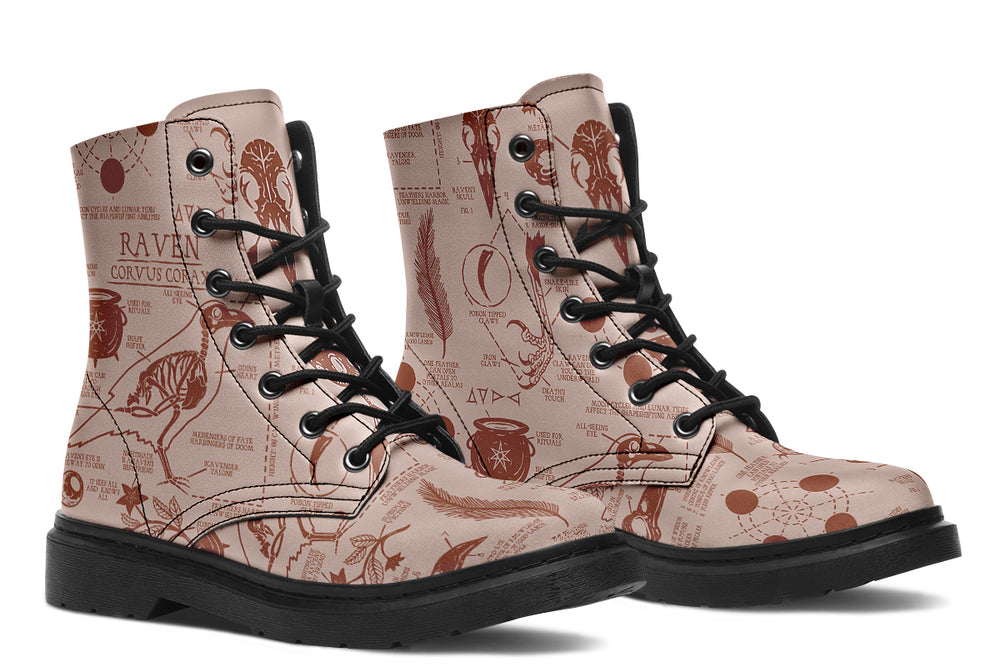 Blush Raven Study Boots