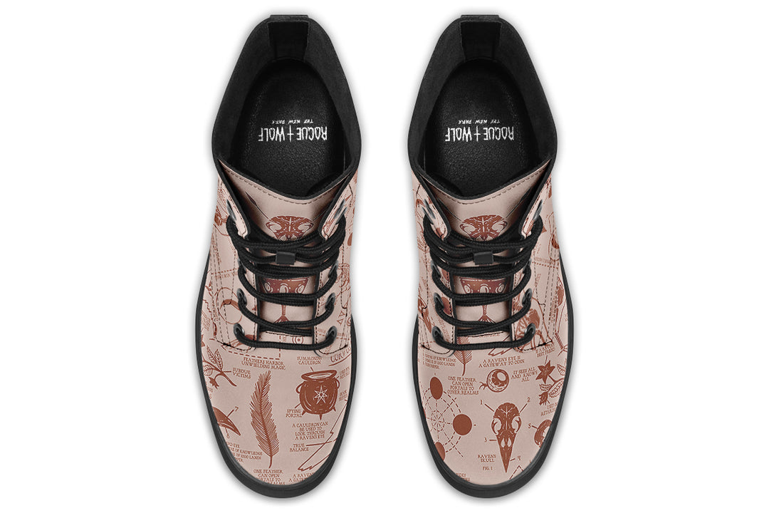 Blush Raven Study Boots