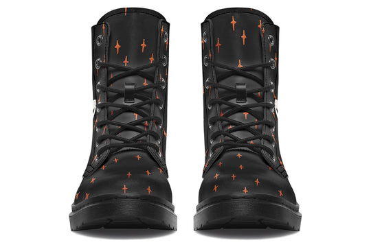 Boo Boots - Vegan Leather Doc-Style Boots with Durable Stitched on Soles