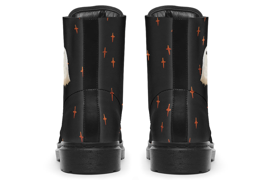 Boo Boots - Vegan Leather Doc-Style Boots with Durable Stitched on Soles