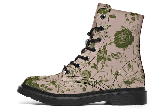 Budding Blood Rose Romance Boots