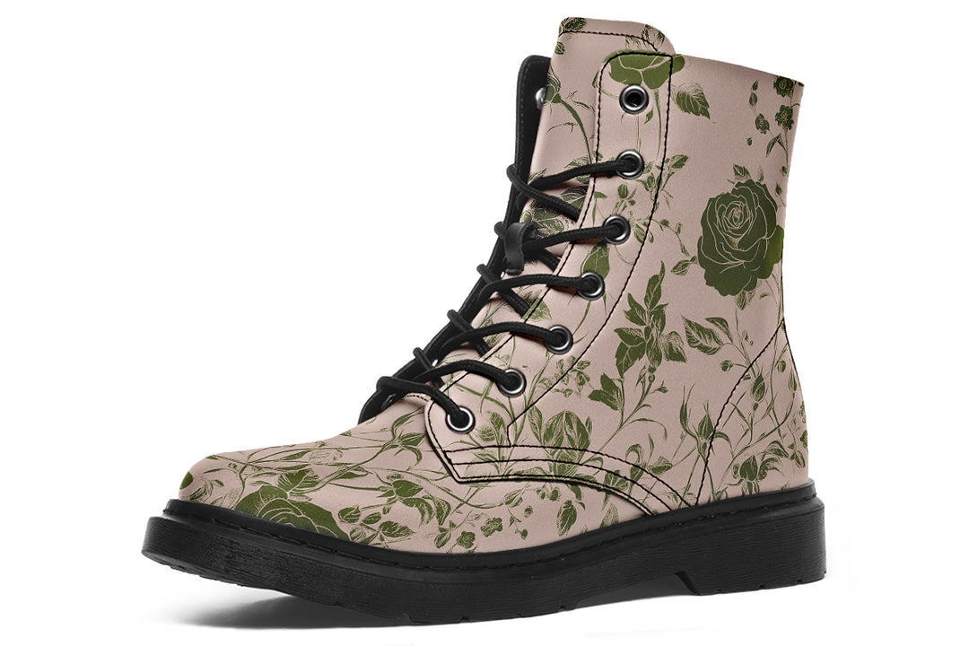 Budding Blood Rose Romance Boots