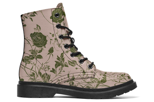 Budding Blood Rose Romance Boots