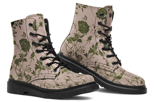 Budding Blood Rose Romance Boots