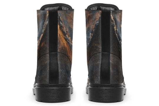 Charred Ore Boots - Vegan Leather Doc-Style Boots with Durable Stitched on Soles