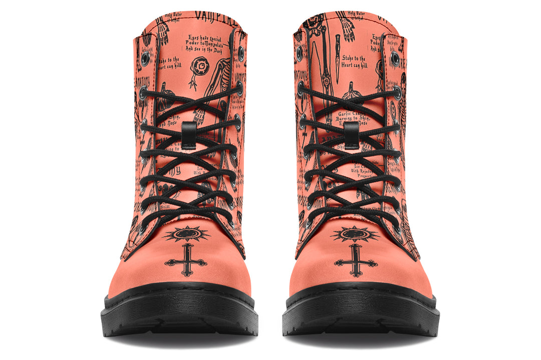 Coral Vampire Study Boots