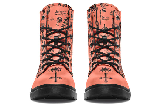 Coral Vampire Study Boots