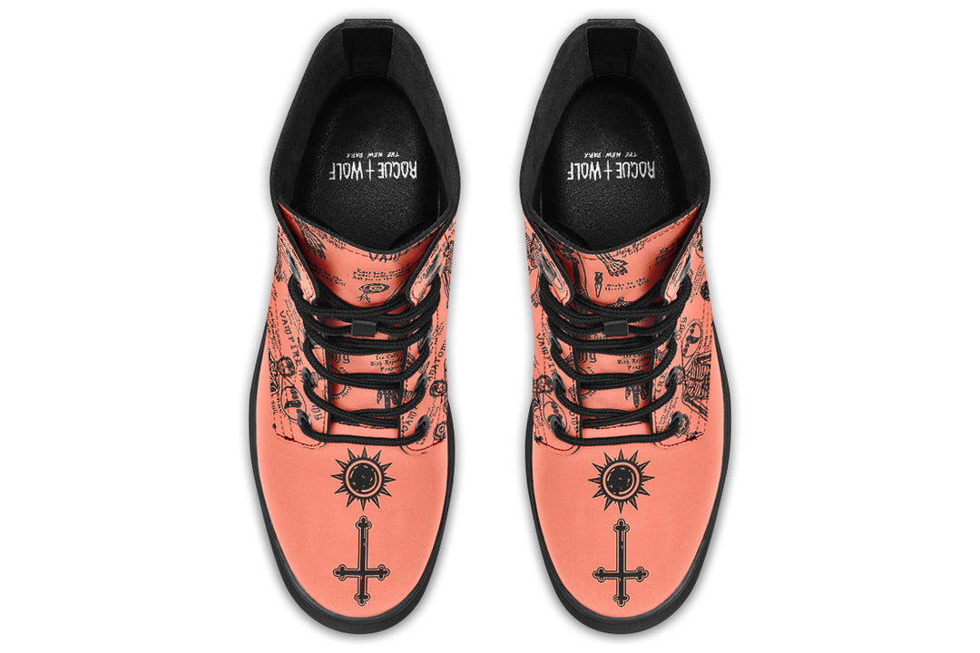 Coral Vampire Study Boots