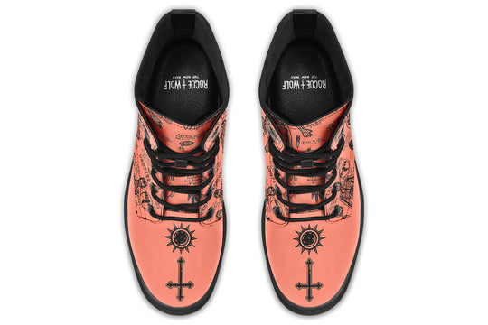 Coral Vampire Study Boots