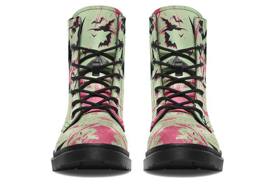Dare Boots - Vegan Leather Doc-Style Boots with Durable Stitched on Soles
