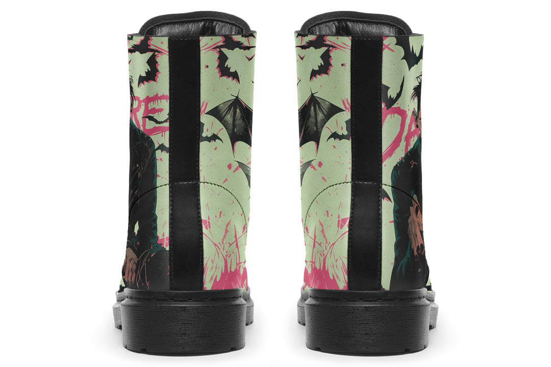 Dare Boots - Vegan Leather Doc-Style Boots with Durable Stitched on Soles