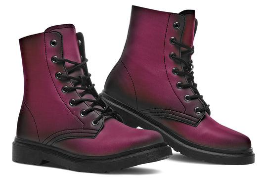 Wicked Berry Boots - Vegan Leather Boots Lace-up Ankle Statement Cruelty-free Festival Shoes