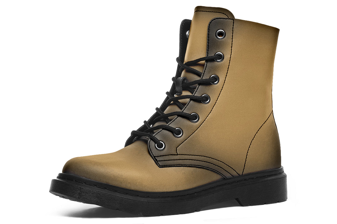 Elder Hide Boots - Vegan Leather Doc-Style Boots with Durable Stitched on Soles