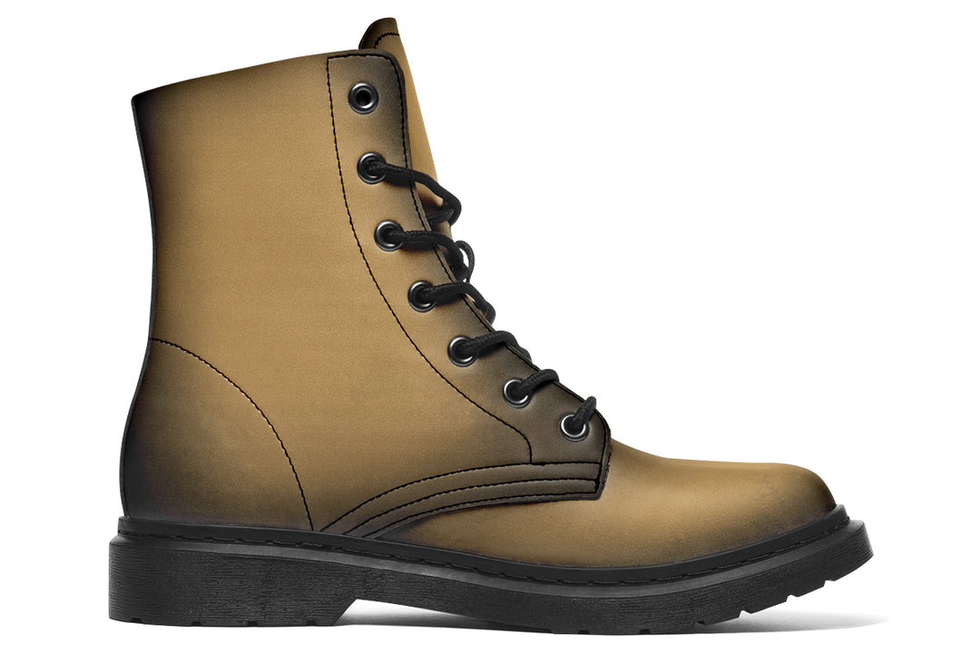 Elder Hide Boots - Vegan Leather Doc-Style Boots with Durable Stitched on Soles