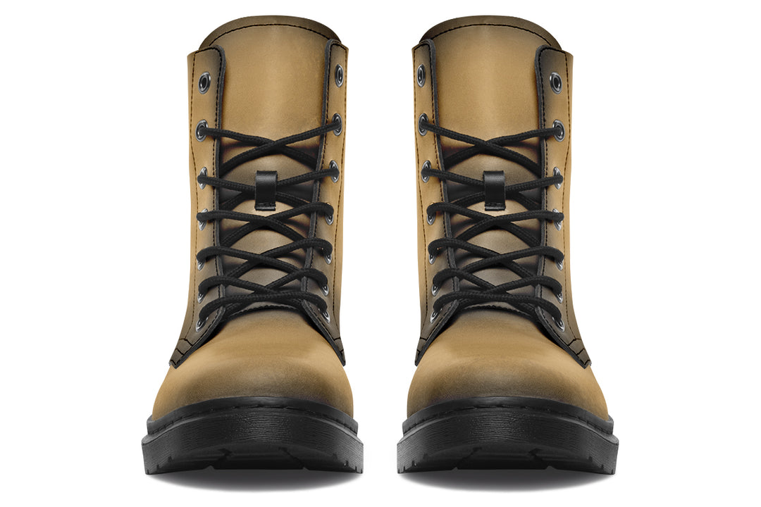 Elder Hide Boots - Vegan Leather Doc-Style Boots with Durable Stitched on Soles