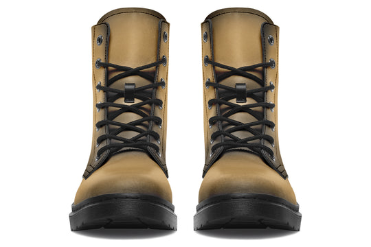 Elder Hide Boots - Vegan Leather Doc-Style Boots with Durable Stitched on Soles