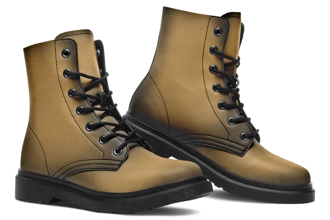 Elder Hide Boots - Vegan Leather Doc-Style Boots with Durable Stitched on Soles